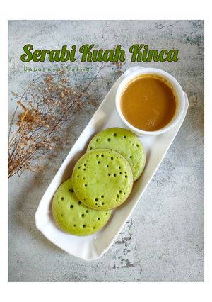 Foto resep Serabi Pandan Kuah Kinca