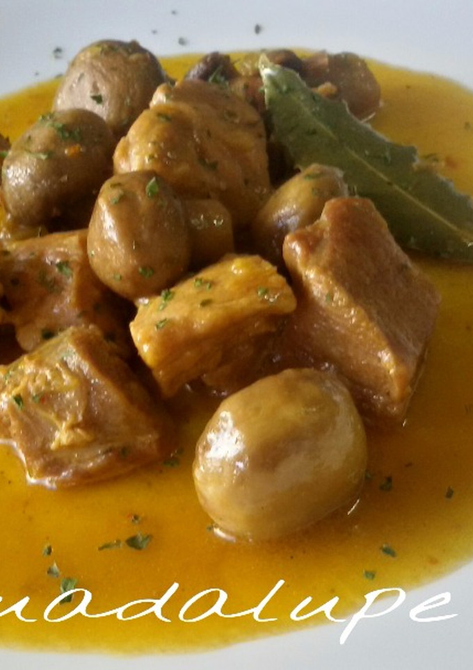 Una foto de Magro con cebolla dulce y champiñones en gme y gmf y tradiconal