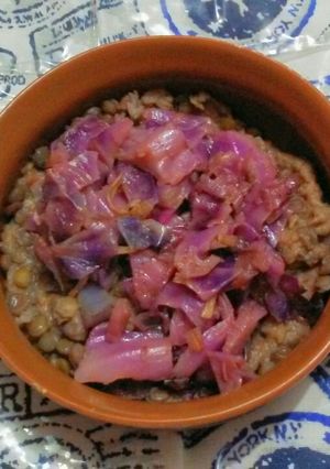 Una foto de Repollo con vinagre de manzana💜