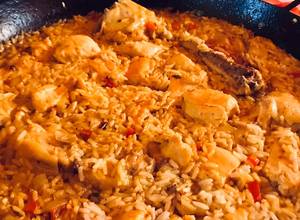 Paella en sartén eléctrico Receta de kanacho- Cookpad