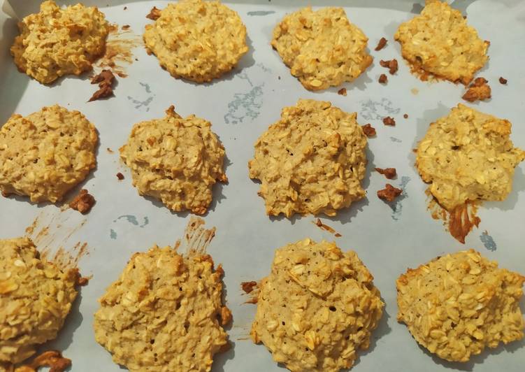 Galletas ligeras de avena y plátano