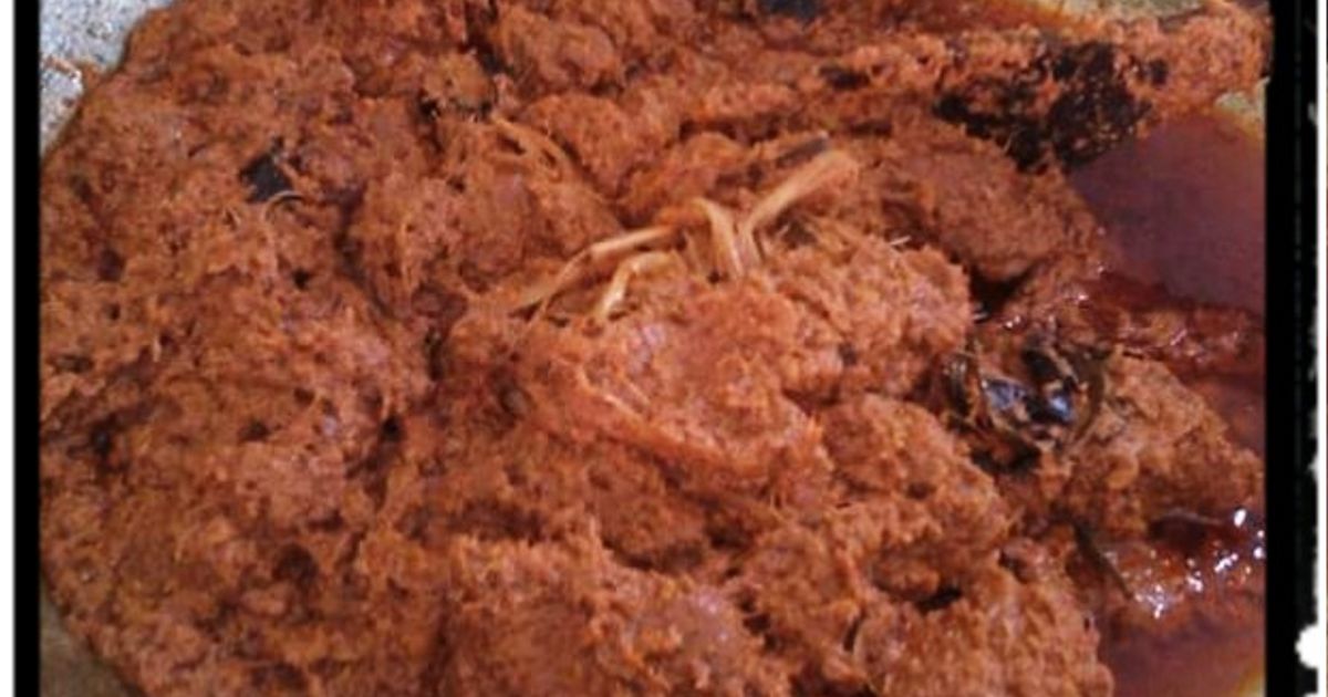Resep rendang daging padang asli simpel rumahan enak dan mudah - Cookpad