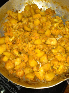 A picture of Cauliflower and potato mixed #authors marathon #Kampala contest.