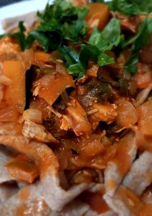 Una foto de Pasta integral casera al huevo 😋