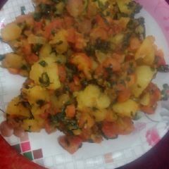 A picture of Aaloo,methi,carrot ki sabji.