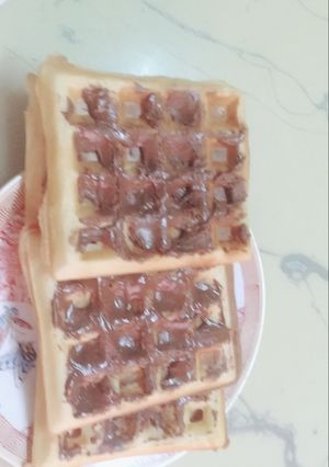 صورة لوصفة وافل بنوتيلا