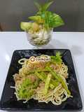 Spageti Carbonara dengan Asparagus
