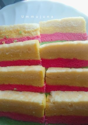 Foto resep Bolu kukus pelangi lembut