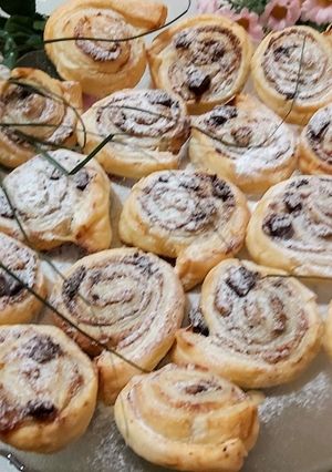 Leveles tésztából lekváros, diós, csokis csiga 🐌🐌🐌 recept fotója