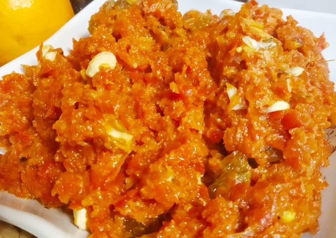 Carrot Halwa (without milk/mawa)