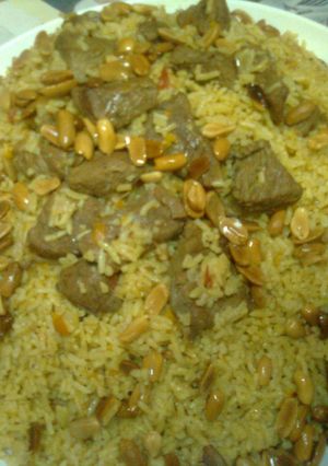 صورة لوصفة طريقة عمل الكبسة السعودية باللحمة