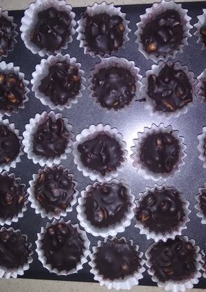 Foto resep Cokelat kacang simpel