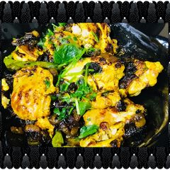 A picture of Mutton brain stir fried.