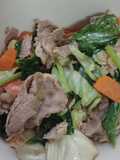 ผัดผักรวมหมู