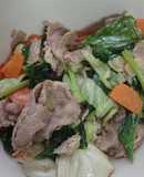 ผัดผักรวมหมู