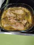 Pollo al ajillo, patatas y pimientos con Thermomix (Ideas del chef)