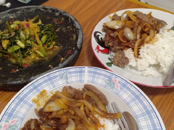 Cara Mudah Membuat Resep Bistik sapi saus mentega ala zheyenk Anti Ribet, Enak