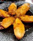 Garlic Honey Soy Sauce Pan-Fried Chicken Wings