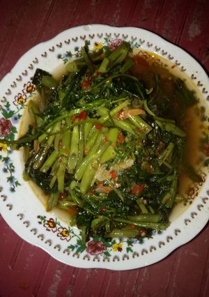 Foto resep Cah Kangkung Pedes Asem