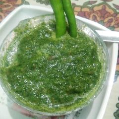 A picture of Coriander chutney.