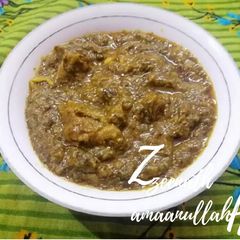 Green Mutton Gravy or Ambada and Chukka Gosht A picture of Green Mutton Gravy or Ambada and Chukka Gosht.