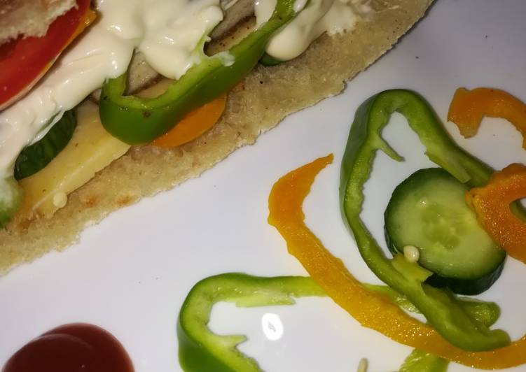 طريقة تحضير ساندوتش برجر الدجاج المرسال