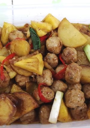 Foto resep Bola ayam kentang asam manis