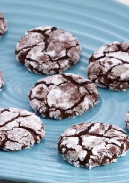 Una foto de Galletas Cuarteadas de Chocolate