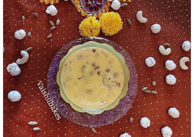 Vrat Special Royal Kesari Makhana Kheer