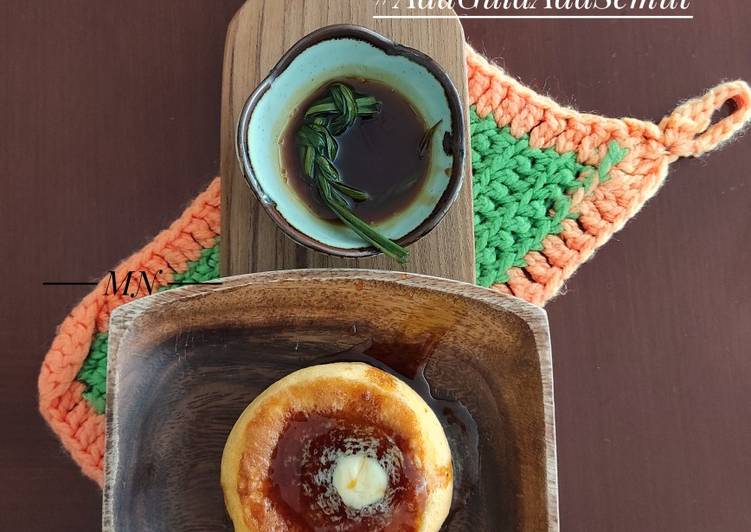 Japanese Soufflé Pancake With Palm Sugar Sauce(saus gula merah)