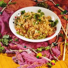 A picture of Chinese fried Rice/😋😋😋Veg Fried Rice.