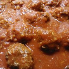 A picture of Porcupine Meatballs.