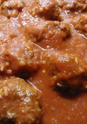 A picture of Porcupine Meatballs.