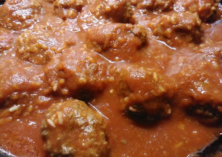 Recipe: Yummy Porcupine Meatballs