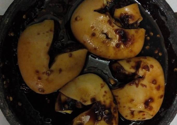 Yuk intip, Cara mudah membuat Telur bumbu petis  sesuai selera