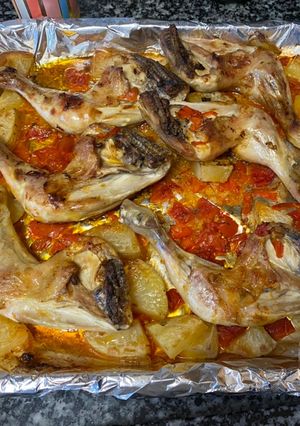 Una foto de Pollo al horno al pimentón
