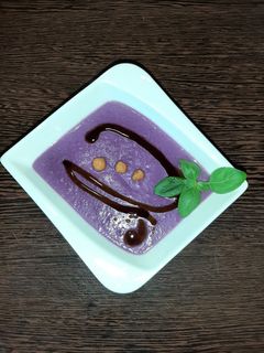 Lilakáposzta krémleves recept fotója