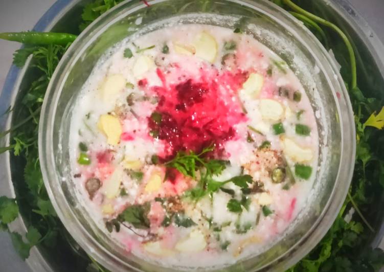 How to Prepare Ultimate Beetroot and curd raita with the twist of walnut