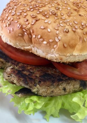 Una foto de Hamburguesas de berenjena 🍔