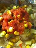 Pescado empapelado con calabacitas 2