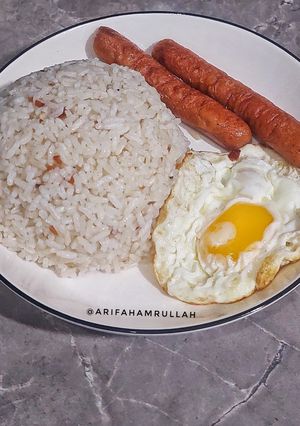 Foto resep Longsilog (Sinangag, Itlog & Longanisa) Sarapan Khas Filipina 🇵🇭