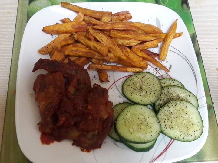 Recipe Sweet Potatoes Chips with Wings#local Food Contest_Mombasa the Delicious Appealing