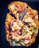 Chicken crust pizza