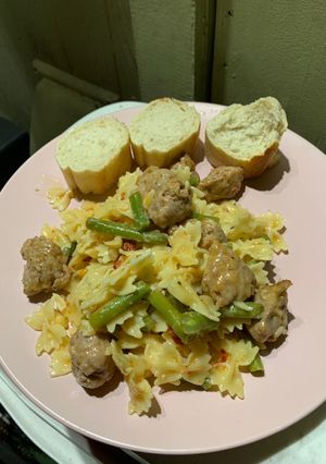 Una foto de Pasta con salchicha italiana