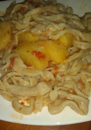 Una foto de Fideos caseros