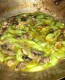 Mướp xào lòng gà