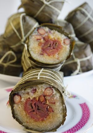 A picture of Banana Bánh Tét.