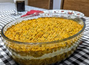 Foto de Quibe de forno vegano de cabotiá com recheio de tofu