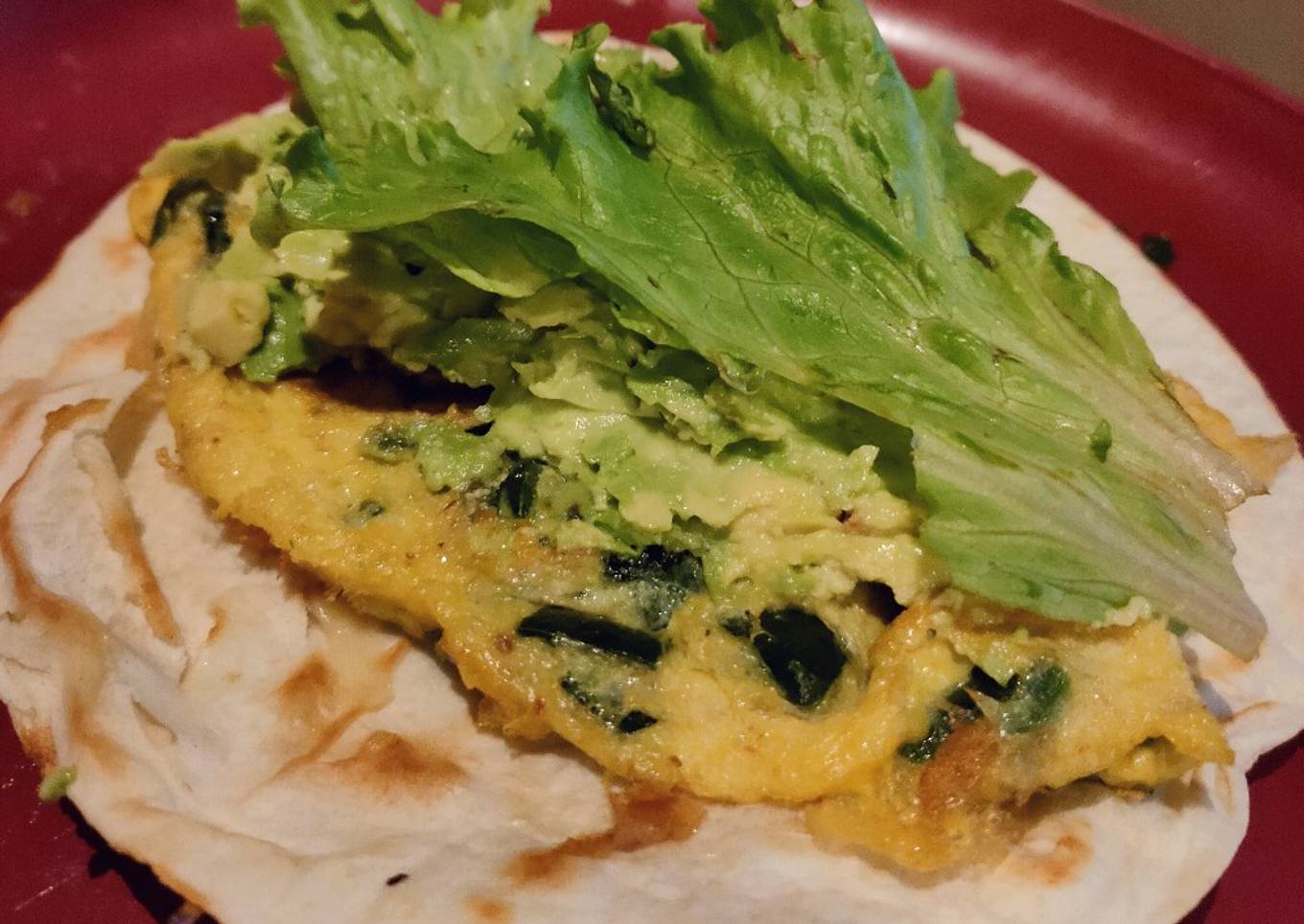 Quesadillas de tortilla de acelgas