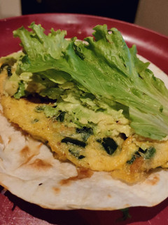 Una foto de Quesadillas de tortilla de acelgas